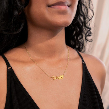 To Best Dog Mom - Personalize Name Necklace | A dog (PPNN-M-ME-BestDogMom-BK-S2309) - You Make It Special