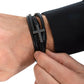 To Dad from child | You taught me | Cross Leather Bracelet - You Make It Special