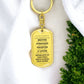 To Daughter From Mom | Always Remember | Dog Tag with Swivel Keychain (DT-KSW-D-M-W-S2309) - You Make It Special
