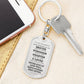 To Daughter From Mom | Always Remember | Dog Tag with Swivel Keychain (DT-KSW-D-M-W-S2309) - You Make It Special