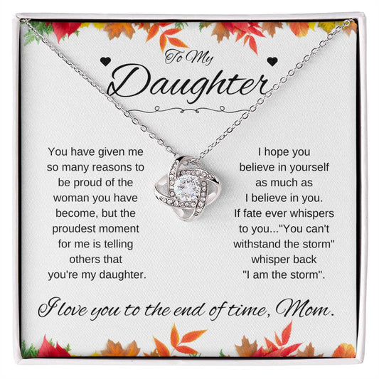 To Daughter From Mom | Fall leaves (LKN-D-M-FallLvs-You-W-S2309) - You Make It Special