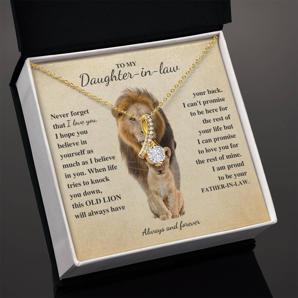 To Daughter-in-law Love Father-in-law | Old Lion (ABN-DIL-FIL-Lion-NeverForget-G-S2309) - You Make It Special