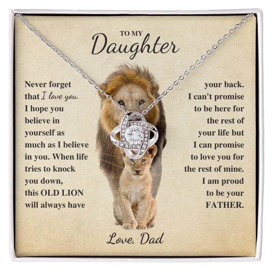 To Daughter Love Dad | Old Lion (LKN-D-Dd-Never-G-S2309) - You Make It Special