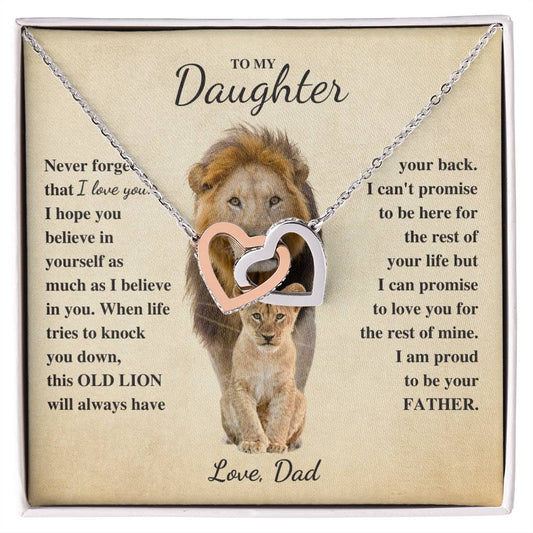 To Daughter Love Dad | Old Lion | Never forget (IHN-D-Dd-NeverForget-G-S2309) - You Make It Special