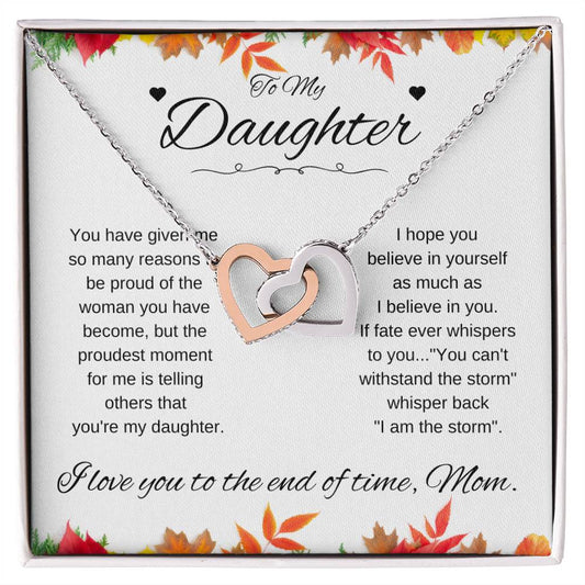 To Daughter Love Mom | Fall leaves | You have (IHN-D-M-FALLLVS-Youhave-W-S2309) - You Make It Special