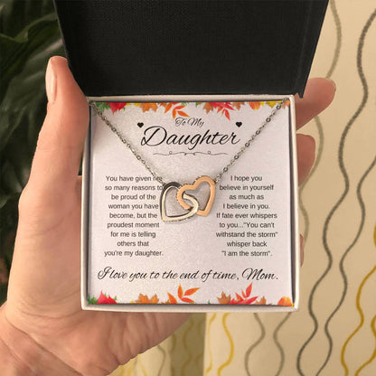 To Daughter Love Mom | Fall leaves | You have (IHN-D-M-FALLLVS-Youhave-W-S2309) - You Make It Special