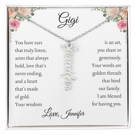 To Gigi, 1 grandchild, Personalize Giver Name | You have ears (MVN1N-G-Per-YHEARS-W-S2309) - You Make It Special