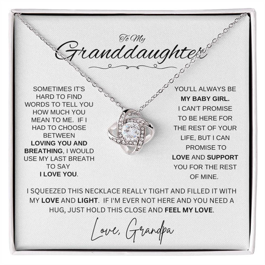 To Granddaughter Love Grandpa | SOMETIMES (LKN-GD-GP-Sometimes-W-S2309) - You Make It Special