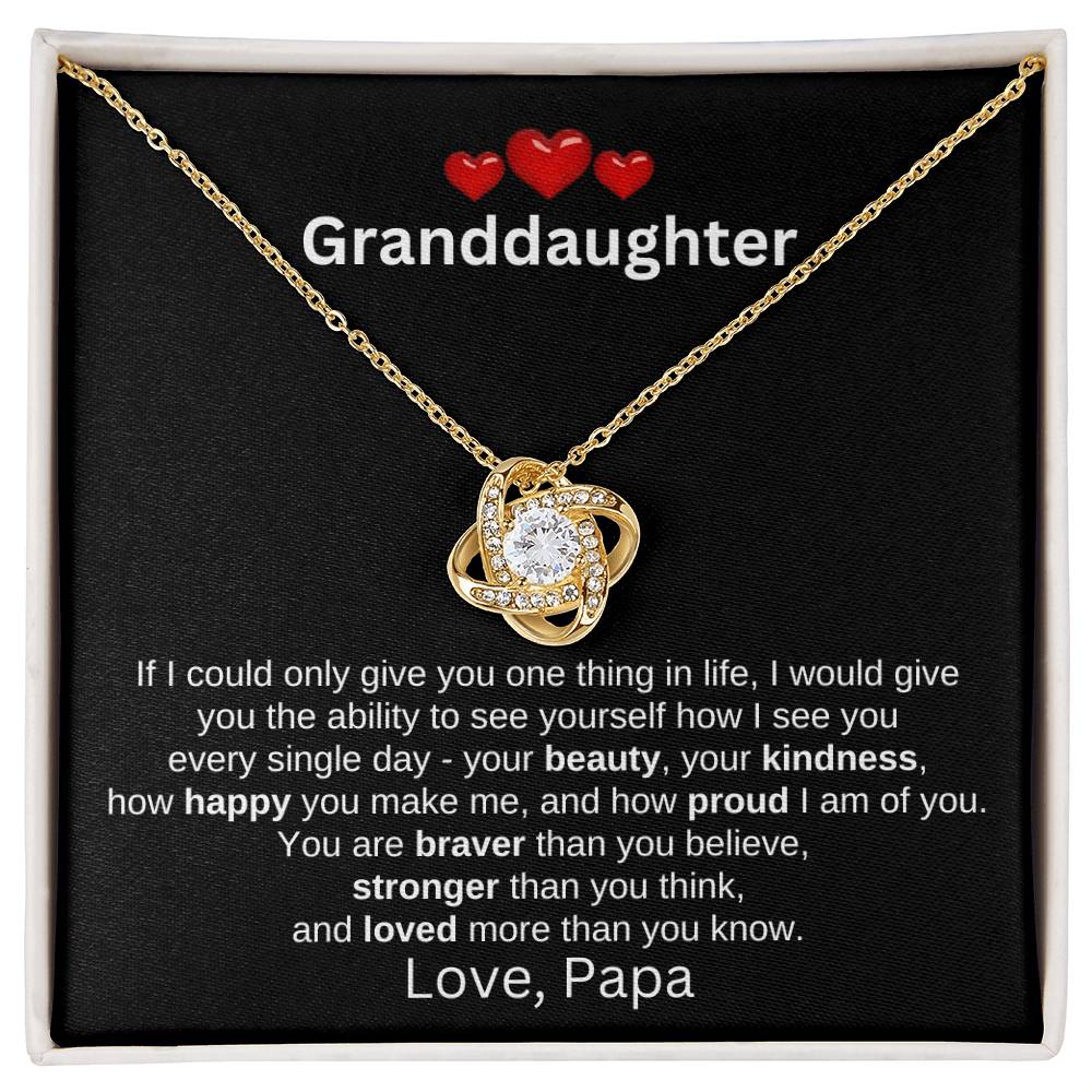 To Granddaughter Love Papa | If I could (LKN-GD-PP-IfICould-Bk-S2309) - You Make It Special