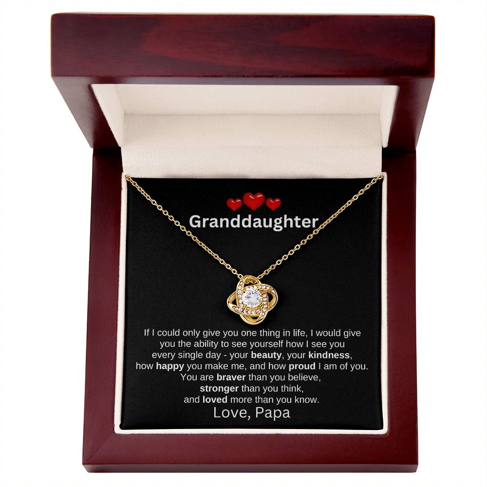 To Granddaughter Love Papa | If I could (LKN-GD-PP-IfICould-Bk-S2309) - You Make It Special