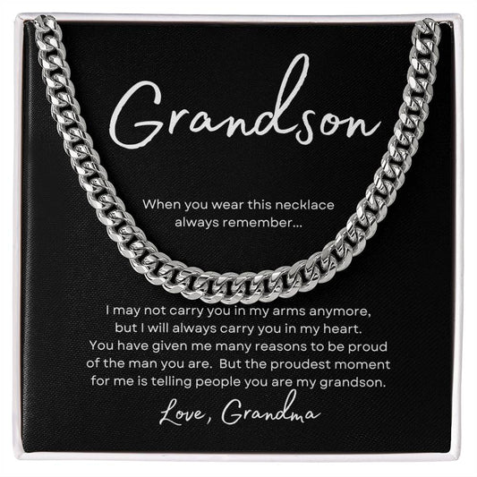 To Grandson Love Grandma | When you (CLN-GS-GM-Whenyou-BK-S2309) - You Make It Special