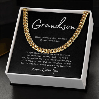 To Grandson Love Grandpa | When you (CLN-GS-GP-WHENYOU-BK-S2309) - You Make It Special