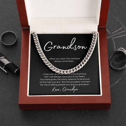 To Grandson Love Grandpa | When you (CLN-GS-GP-WHENYOU-BK-S2309) - You Make It Special