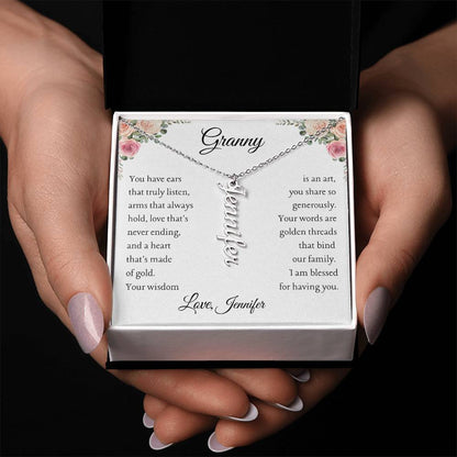 To Granny, 1 grandchild, Personalize Giver Name | You have ears (VE1N-GNY-Per-YHEARS-W-S2309) - You Make It Special