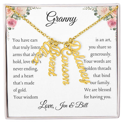To Granny, 2 - 4 grandchildren, Personalize Giver Name | You have ears (VE24N-GNY-Per-YHEARS-W-S2309) - You Make It Special