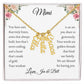 To Mimi with 2 - 4 grandchildren | You have ears | Personalized Multi Vertical Name necklace, white - You Make It Special