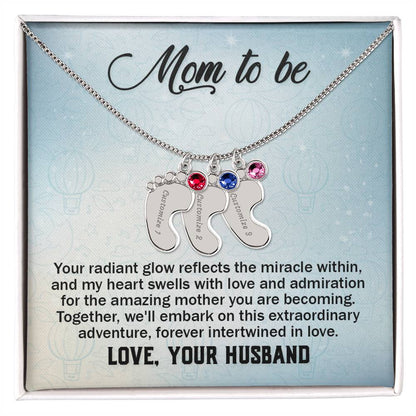 To Mom-to-be from Husband | Your radiant glow (BFN-M-H-YourRadiantGlow-Bu-S2309) - You Make It Special