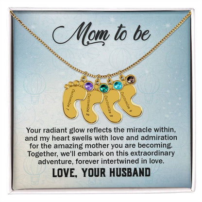 To Mom-to-be from Husband | Your radiant glow (BFN-M-H-YourRadiantGlow-Bu-S2309) - You Make It Special