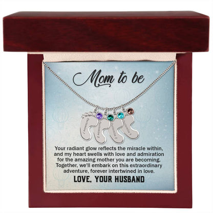 To Mom-to-be from Husband | Your radiant glow (BFN-M-H-YourRadiantGlow-Bu-S2309) - You Make It Special