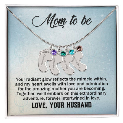 To Mom-to-be from Husband | Your radiant glow (BFN-M-H-YourRadiantGlow-Bu-S2309) - You Make It Special