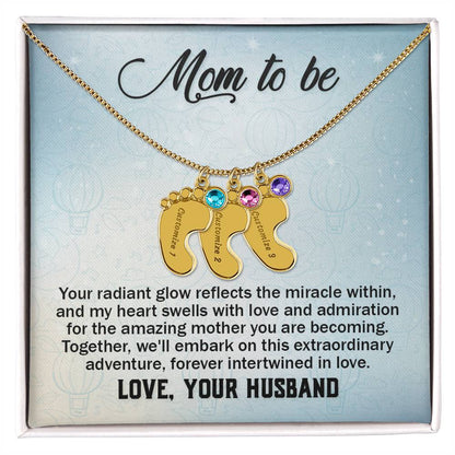 To Mom-to-be from Husband | Your radiant glow (BFN-M-H-YourRadiantGlow-Bu-S2309) - You Make It Special
