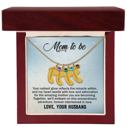 To Mom-to-be from Husband | Your radiant glow (BFN-M-H-YourRadiantGlow-Bu-S2309) - You Make It Special