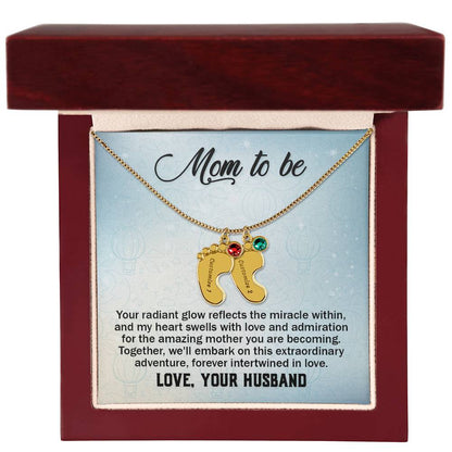 To Mom-to-be from Husband | Your radiant glow (BFN-M-H-YourRadiantGlow-Bu-S2309) - You Make It Special