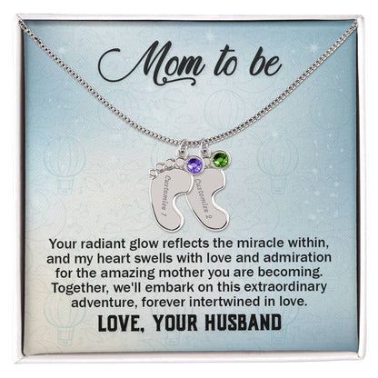 To Mom-to-be from Husband | Your radiant glow (BFN-M-H-YourRadiantGlow-Bu-S2309) - You Make It Special