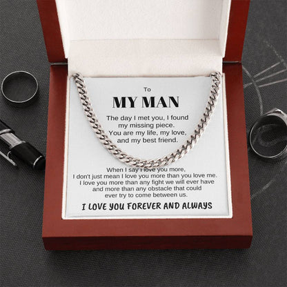 To MY MAN-Personalize Receiver Name | The day (CLN-MAN-ME-THEDAY-W-S2309) - You Make It Special