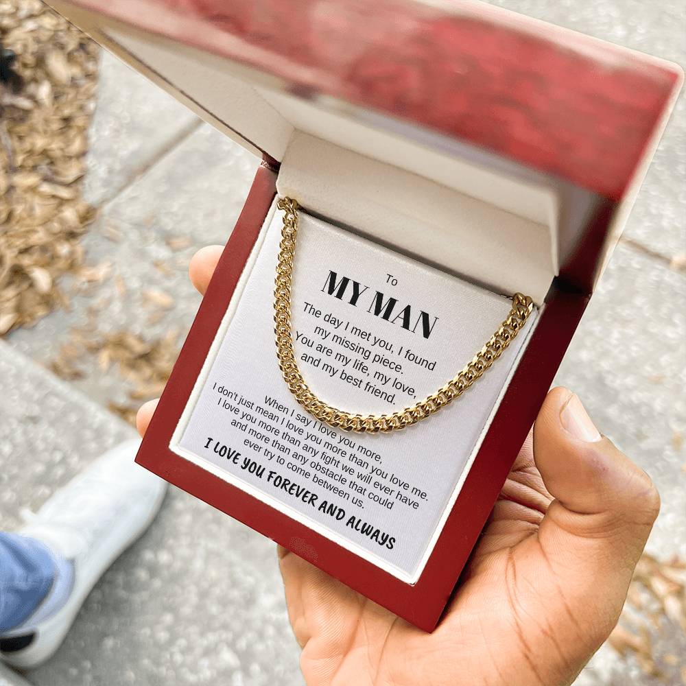 To MY MAN-Personalize Receiver Name | The day (CLN-MAN-ME-THEDAY-W-S2309) - You Make It Special