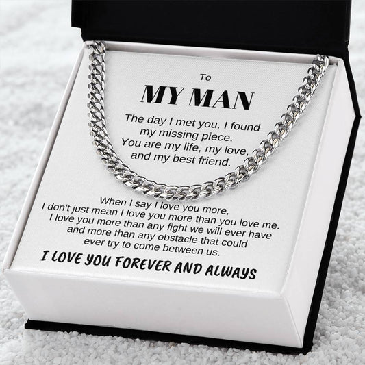 To MY MAN-Personalize Receiver Name | The day (CLN-MAN-ME-THEDAY-W-S2309) - You Make It Special