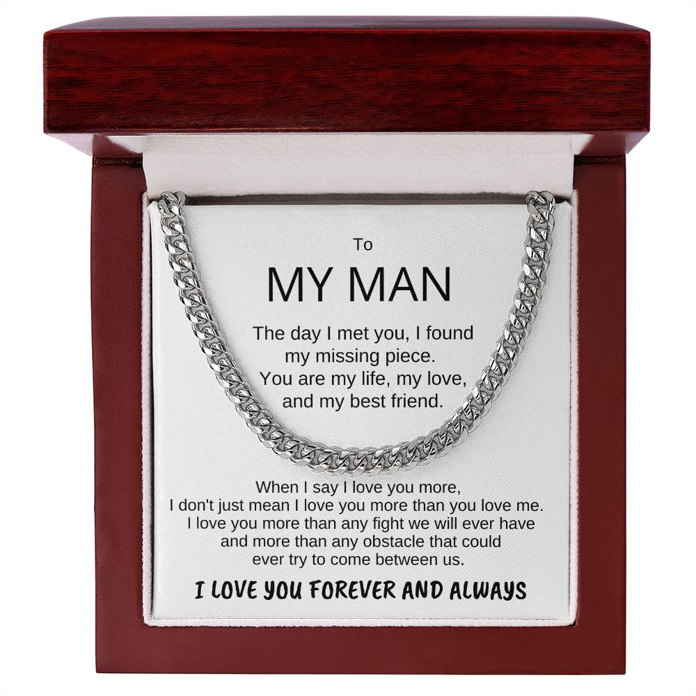 To MY MAN-Personalize Receiver Name | The day (CLN-MAN-ME-THEDAY-W-S2309) - You Make It Special