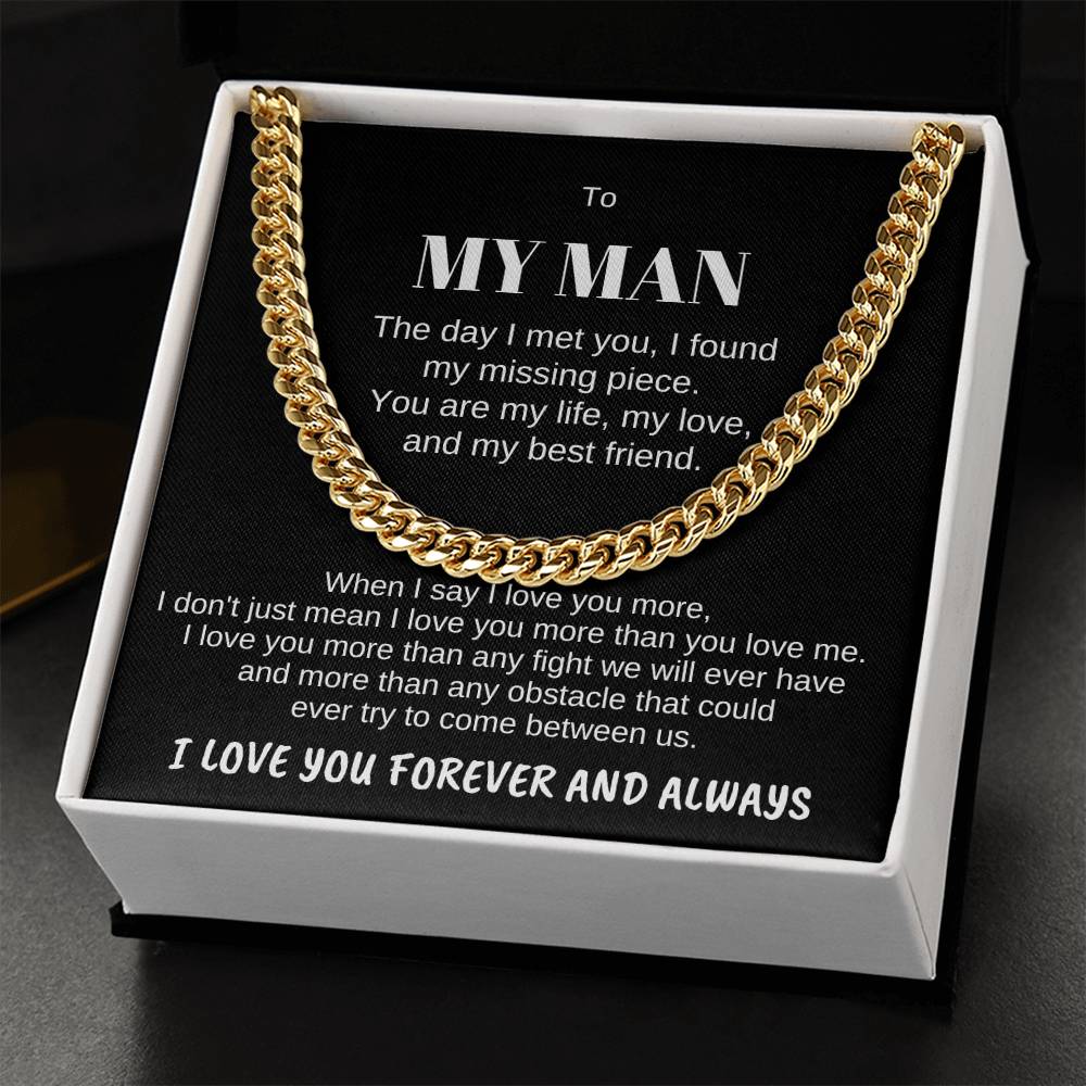 To MY MAN-Personalize Receiver Name | When I (CLN-PerMan-Me-WhenI-Bk-S2309) - You Make It Special