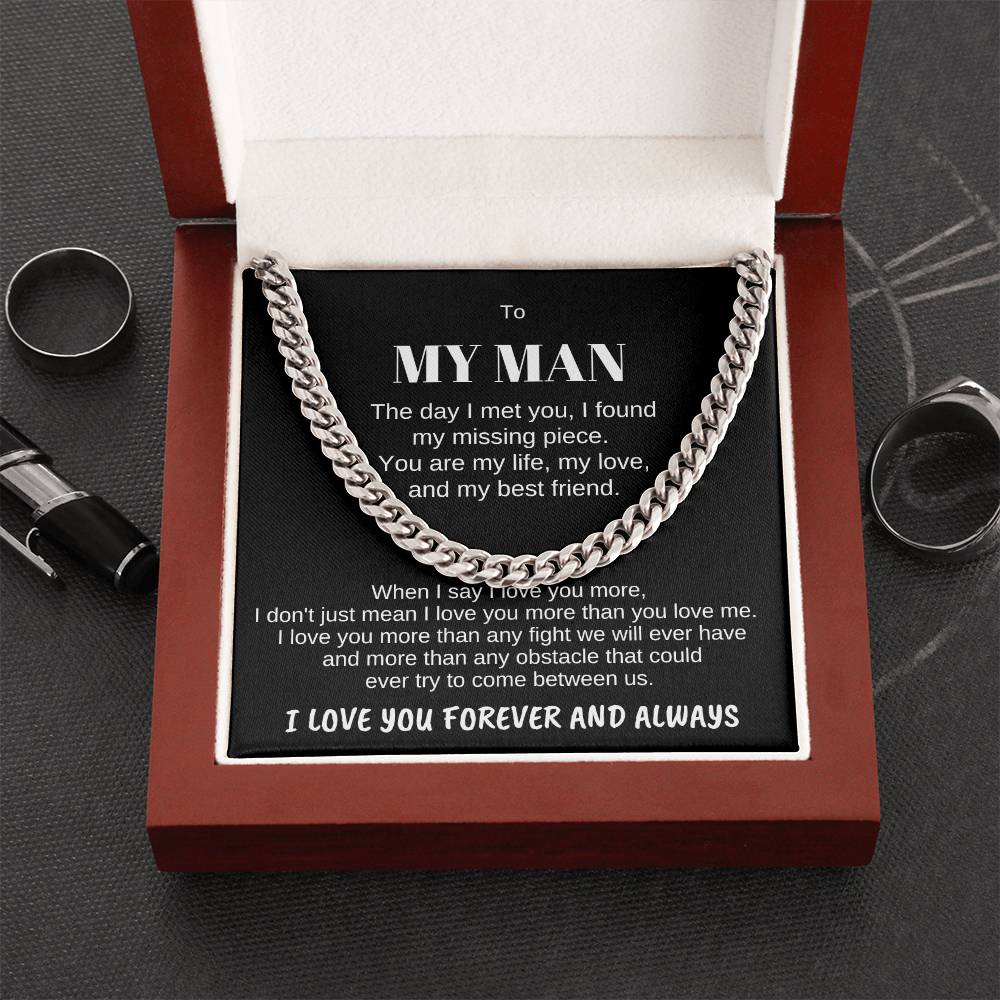 To MY MAN-Personalize Receiver Name | When I (CLN-PerMan-Me-WhenI-Bk-S2309) - You Make It Special