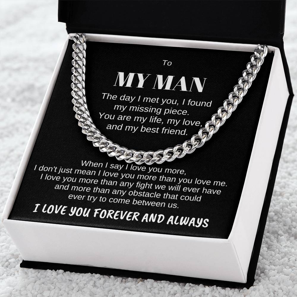 To MY MAN-Personalize Receiver Name | When I (CLN-PerMan-Me-WhenI-Bk-S2309) - You Make It Special