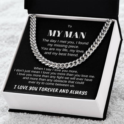 To MY MAN-Personalize Receiver Name | When I (CLN-PerMan-Me-WhenI-Bk-S2309) - You Make It Special