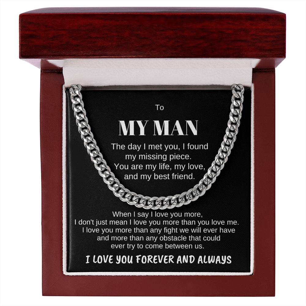 To MY MAN-Personalize Receiver Name | When I (CLN-PerMan-Me-WhenI-Bk-S2309) - You Make It Special