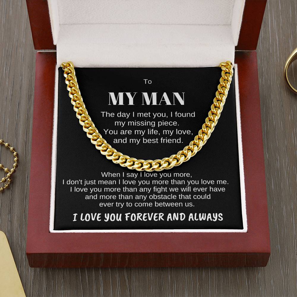 To MY MAN-Personalize Receiver Name | When I (CLN-PerMan-Me-WhenI-Bk-S2309) - You Make It Special