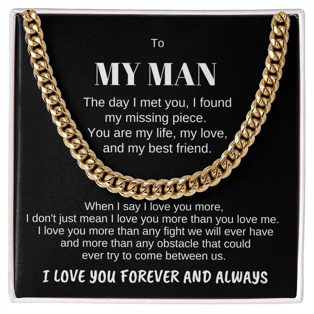 To MY MAN-Personalize Receiver Name | When I (CLN-PerMan-Me-WhenI-Bk-S2309) - You Make It Special