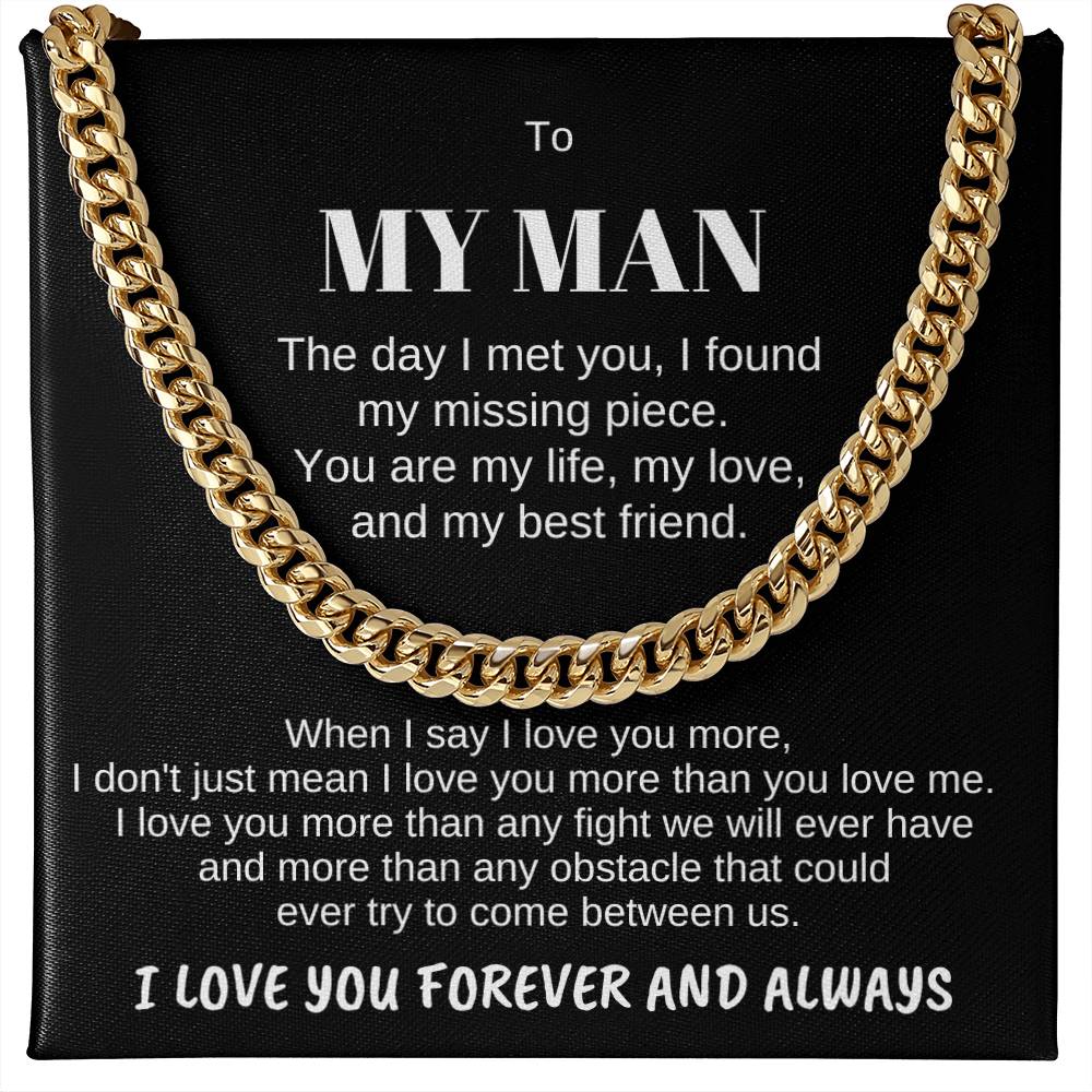 To MY MAN-Personalize Receiver Name | When I (CLN-PerMan-Me-WhenI-Bk-S2309) - You Make It Special