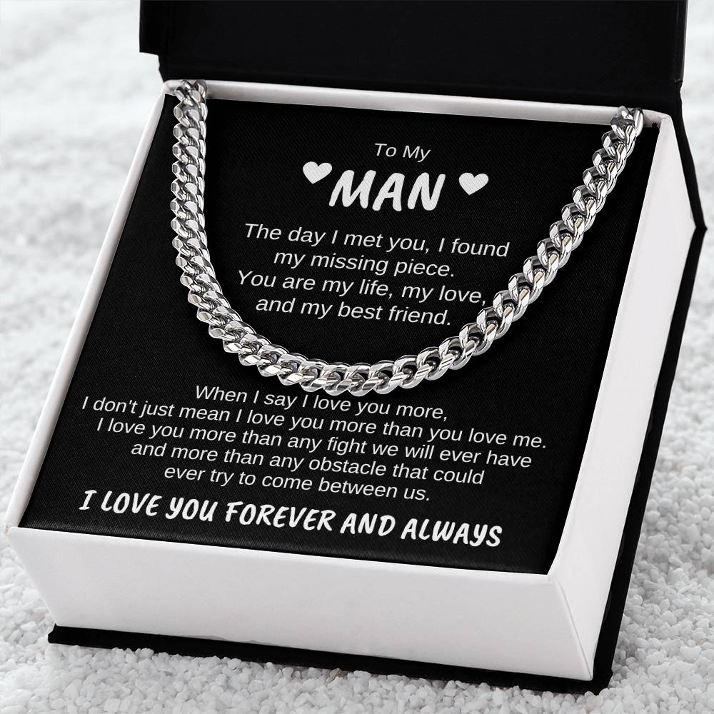 To My Man | The day | Cuban Link Chain - You Make It Special