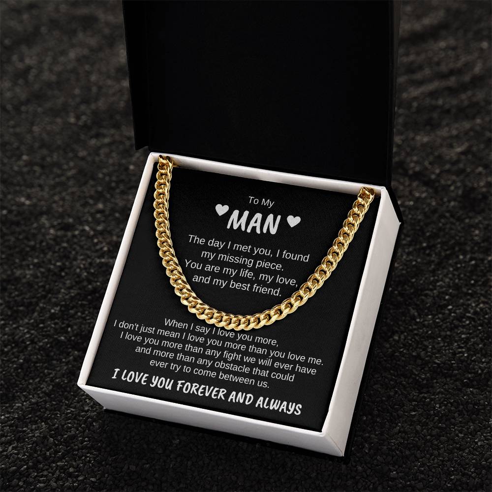 To My Man | The day | Cuban Link Chain - You Make It Special