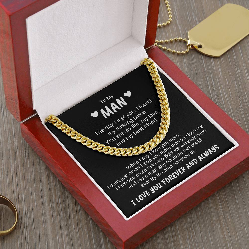 To My Man | The day | Cuban Link Chain - You Make It Special