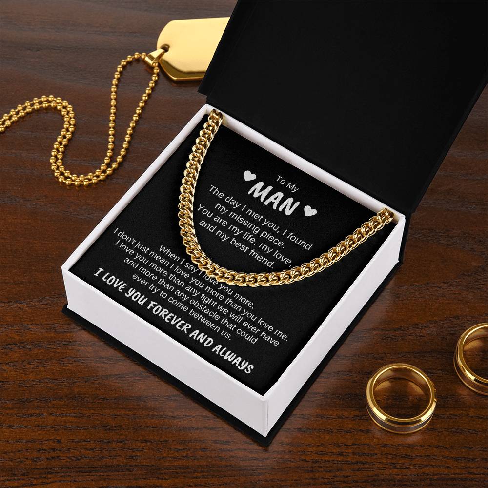 To My Man | The day | Cuban Link Chain - You Make It Special