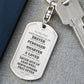 To Son From Dad | Always Remember | Dog Tag with Swivel Keychain (DT-KSW-S-D-W-S2309) - You Make It Special