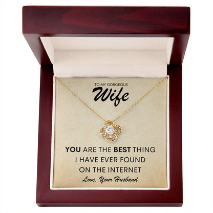 TO WIFE FROM HUSBAND | Best Thing Found (LKN-W-H-BstThngFnd-G-S2402) - You Make It Special