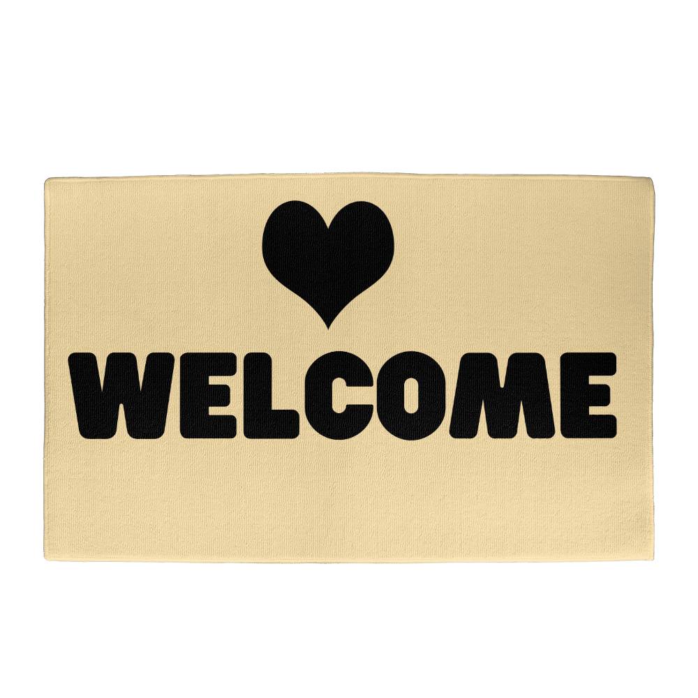 Welcome Heart doormat (DM-WlcmHrt-Cr-S2401) - You Make It Special